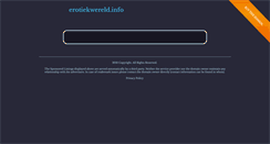 Desktop Screenshot of erotiekwereld.info